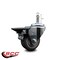 Service Caster 3'' Thermo Rubber Wheel Swivel 7/16'' Grip Ring Stem Caster with Brake SCC-GR20S314-TPRB-PLB-716138 - alternate 2